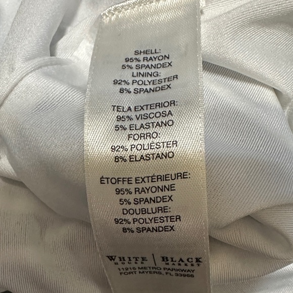 Sz M White House Black Market Blue and Black Striped Stretch Maxi Dress - Picture 5 of 8